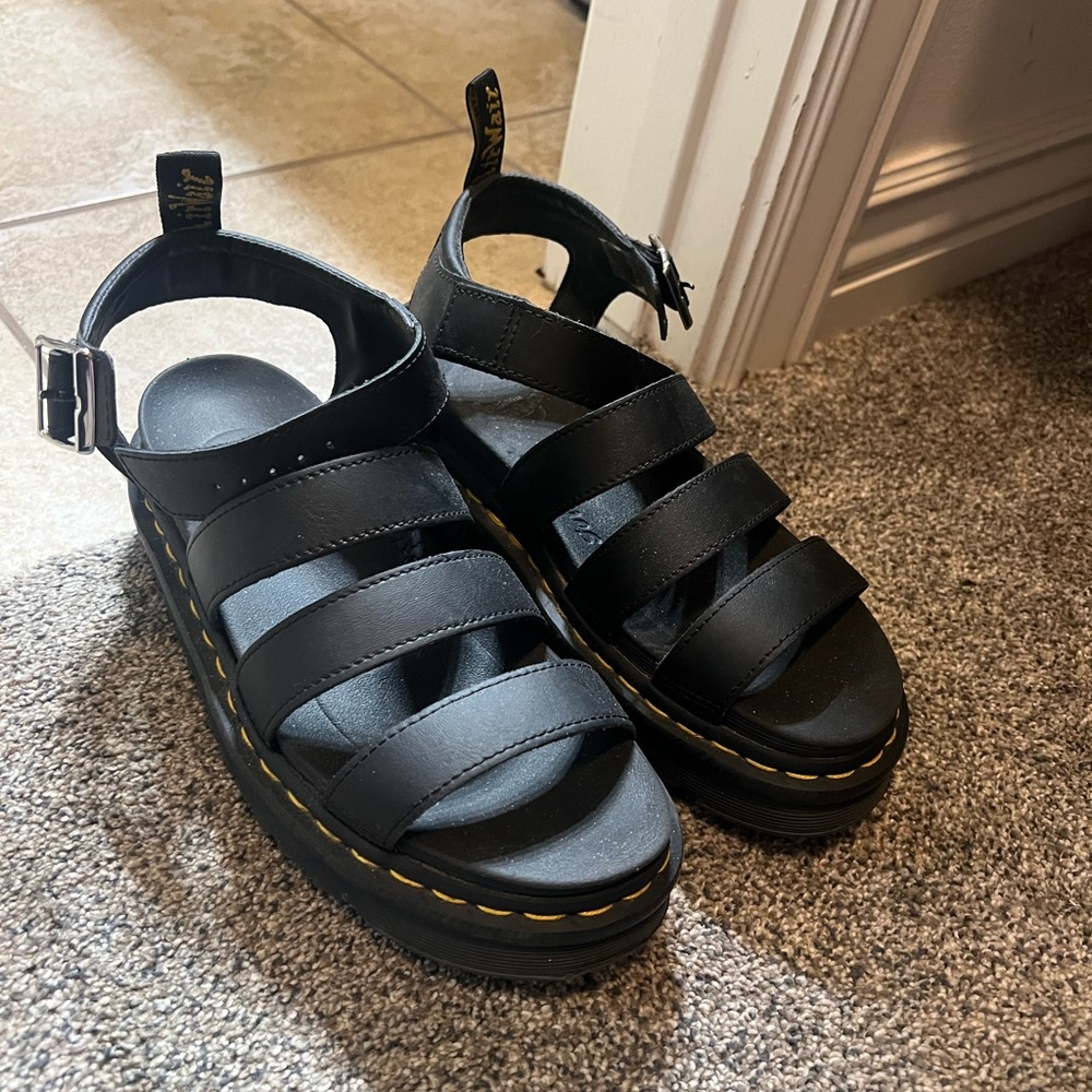 Dr. Marten Blaire Hydro Leather Strap Sandals
